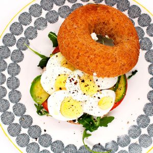 Toasted bread of your choice, avocado, soft goat cheese, boiled free range egg, tomato, rocket. Allergen information unavailable.