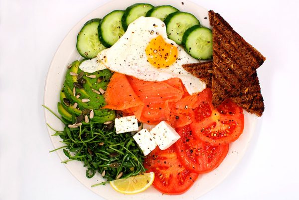 Breakfast Protein Plate ( salmon)